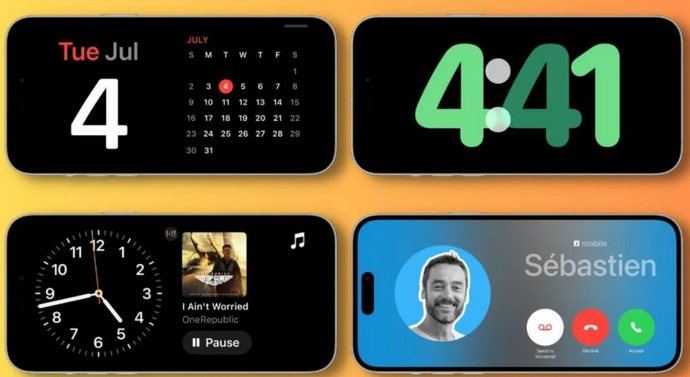 安岳苹果手机维修分享iOS17横屏充电待机显示有什么好处 