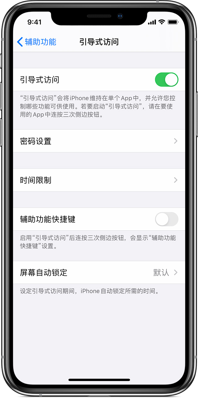 安岳苹果手机维修分享如何在 iPhone 上退出引导式访问 