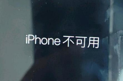 安岳苹果服务网点分享锁屏界面显示“iPhone 不可用”如何解决 